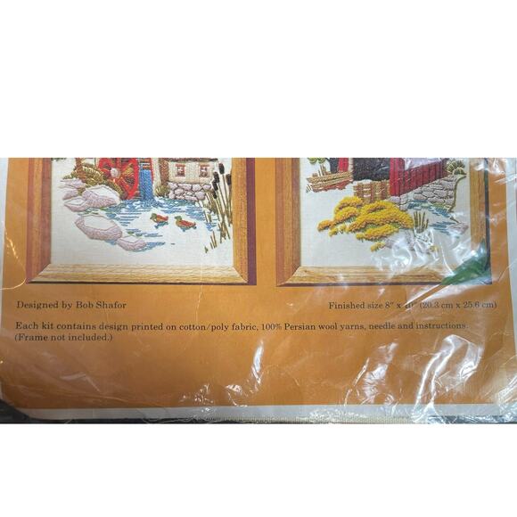 2 Needlepoint Kits, The Creative Circle: Pine Valley Mill & Stoney Creek Bridge - Picture 4 of 9